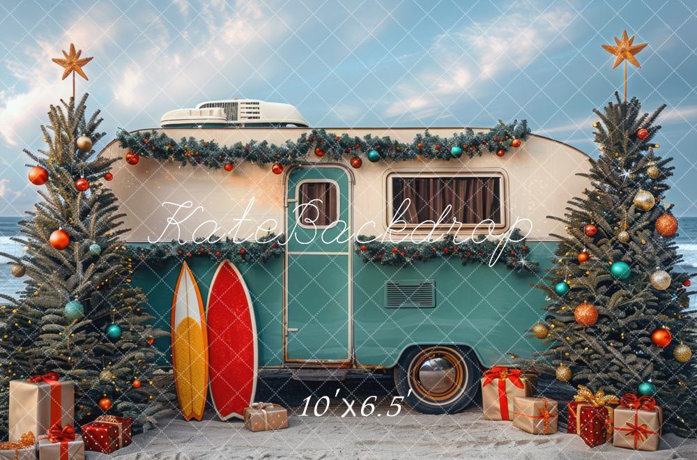 Kate RV Christmas Backdrop Beach Designed by Mini MakeBelieve - Kate Backdrop AU