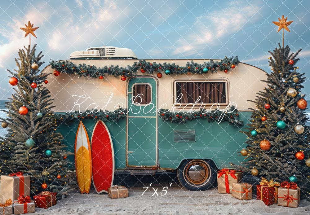 Kate RV Christmas Backdrop Beach Designed by Mini MakeBelieve - Kate Backdrop AU