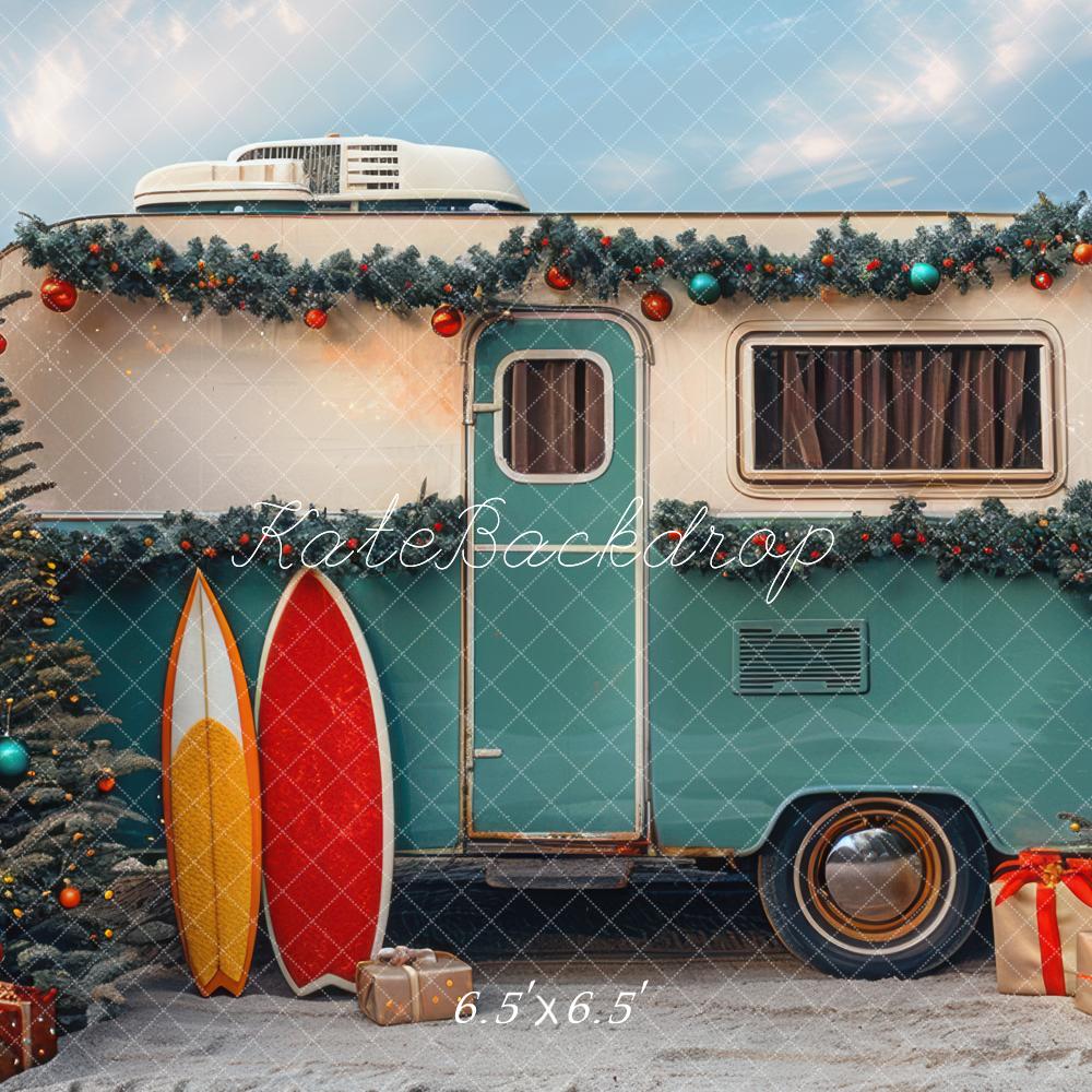 Kate RV Christmas Backdrop Beach Designed by Mini MakeBelieve - Kate Backdrop AU