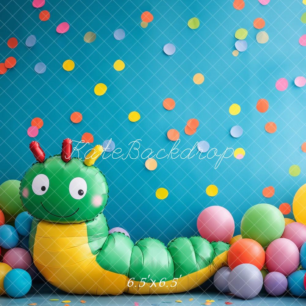 Kate Colorful Hungry Caterpillar Backdrop Designed by Patty Robert - Kate Backdrop AU