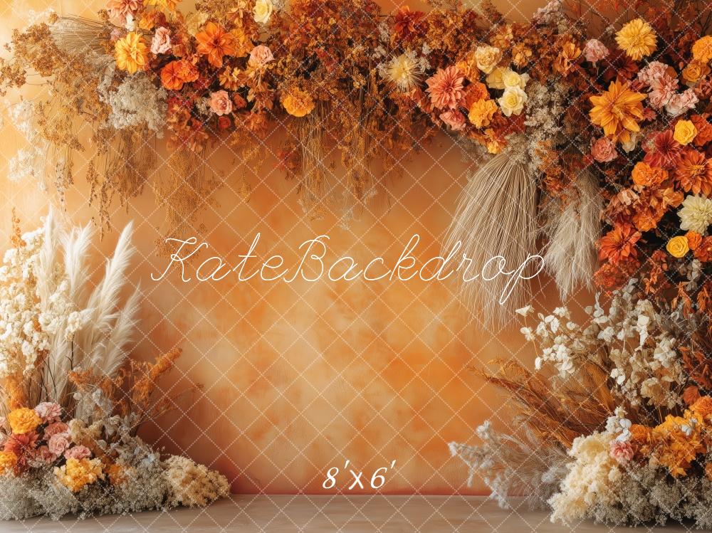Kate Fall Floral Boho Backdrop Designed by Patty Robert - Kate Backdrop AU