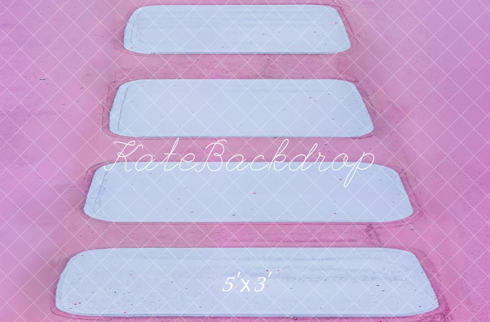 Kate Pink Cascading Stairs Floor Backdrop Designed by Emetselch - Kate Backdrop AU