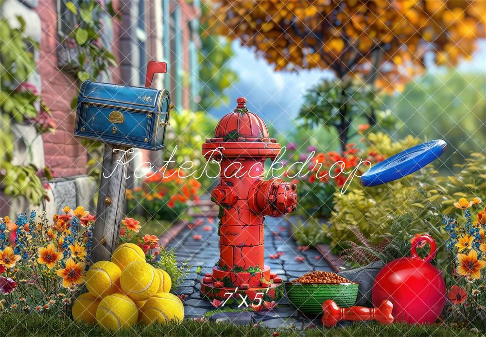 Kate Doggy Fun Times Backdrop Designed by Laura Bybee - Kate Backdrop AU