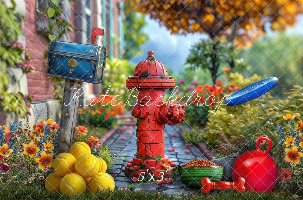 Kate Doggy Fun Times Backdrop Designed by Laura Bybee - Kate Backdrop AU