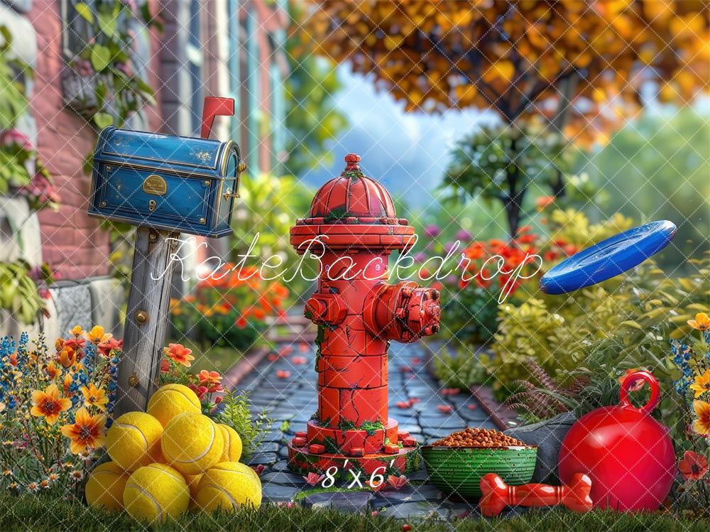 Kate Doggy Fun Times Backdrop Designed by Laura Bybee - Kate Backdrop AU