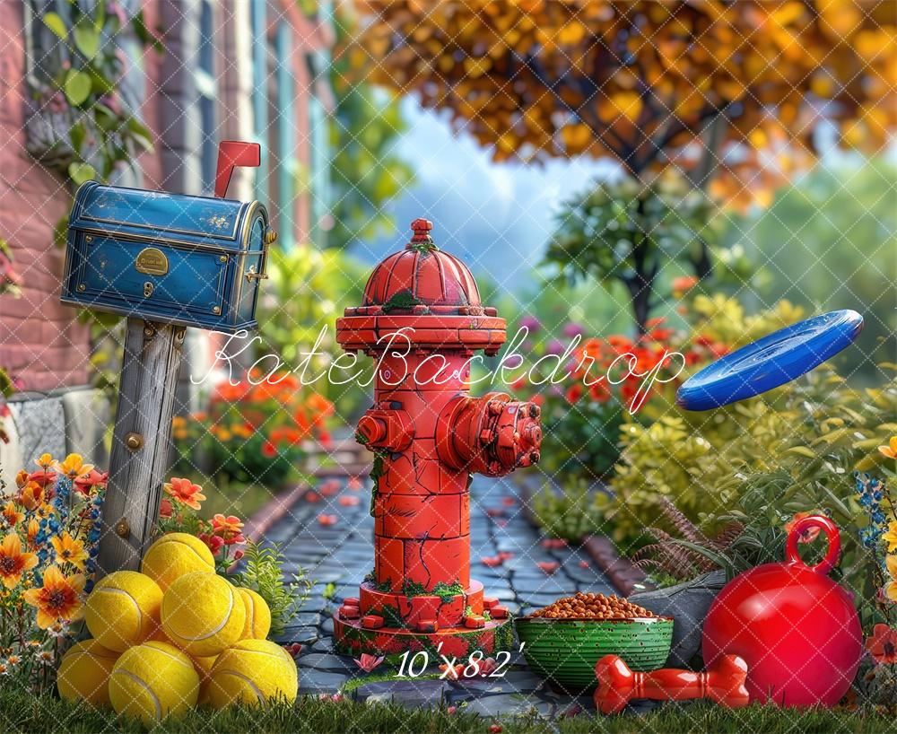 Kate Doggy Fun Times Backdrop Designed by Laura Bybee - Kate Backdrop AU