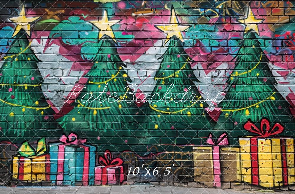Kate Christmas Graffiti Backdrop Designed by Mini MakeBelieve - Kate Backdrop AU