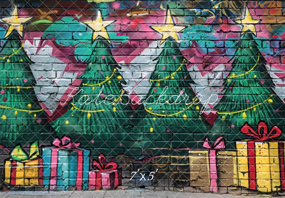 Kate Christmas Graffiti Backdrop Designed by Mini MakeBelieve - Kate Backdrop AU