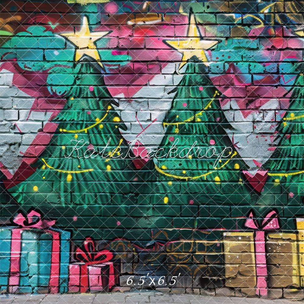 Kate Christmas Graffiti Backdrop Designed by Mini MakeBelieve - Kate Backdrop AU