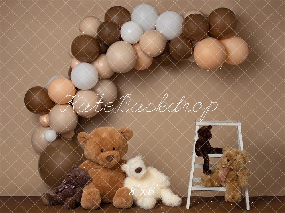 Kate Teddy Bear Neutral Backdrop Designed By Erin Larkins - Kate Backdrop AU