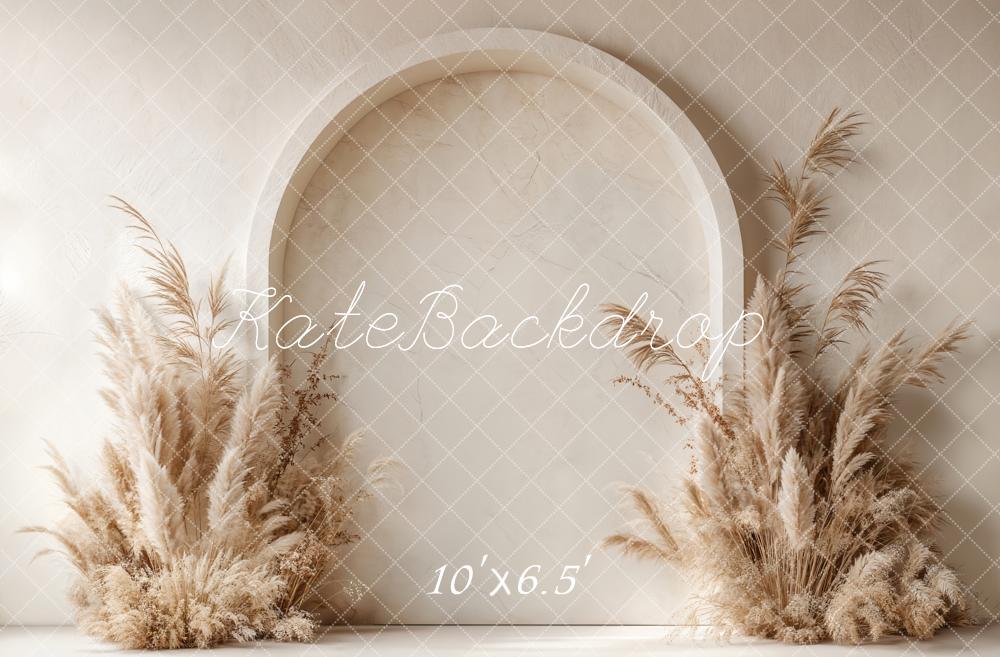 Kate Boho Arch Pampas Grass Backdrop Designed by Emetselch - Kate Backdrop AU