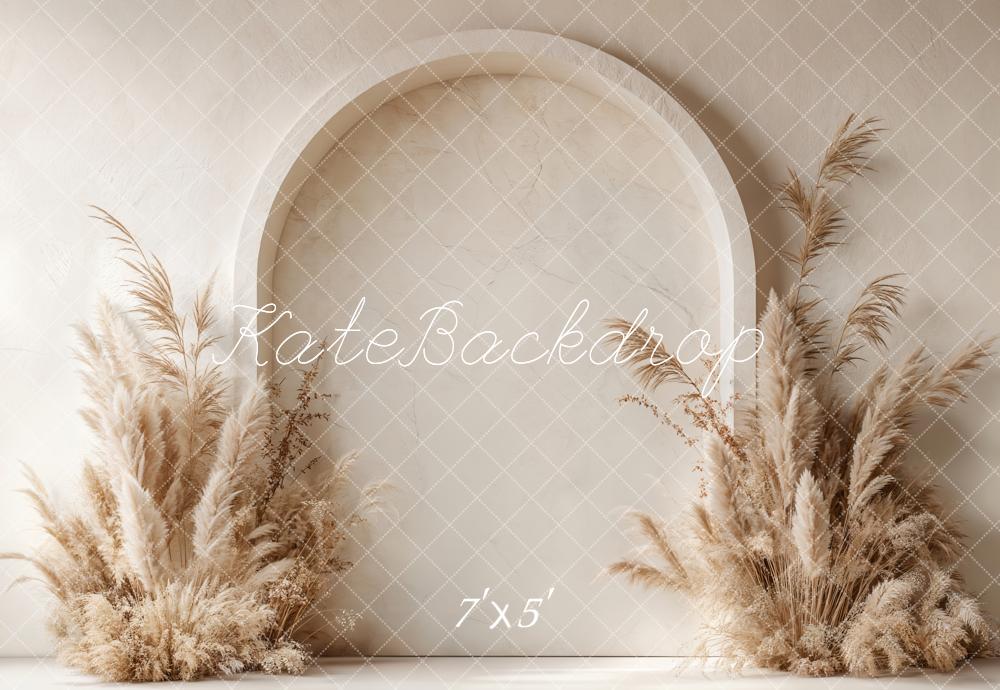 Kate Boho Arch Pampas Grass Backdrop Designed by Emetselch - Kate Backdrop AU