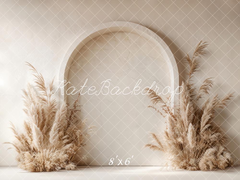 Kate Boho Arch Pampas Grass Backdrop Designed by Emetselch - Kate Backdrop AU