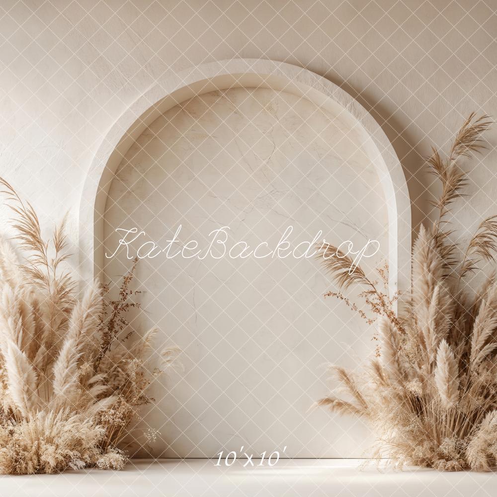 Kate Boho Arch Pampas Grass Backdrop Designed by Emetselch - Kate Backdrop AU