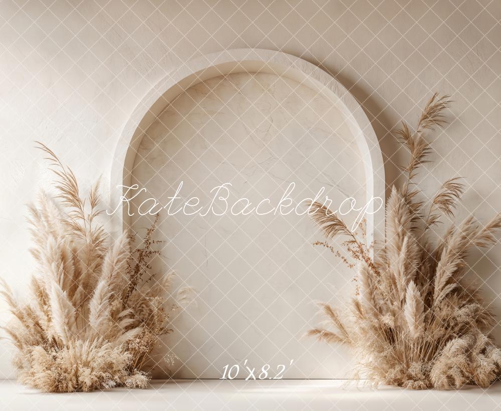 Kate Boho Arch Pampas Grass Backdrop Designed by Emetselch - Kate Backdrop AU