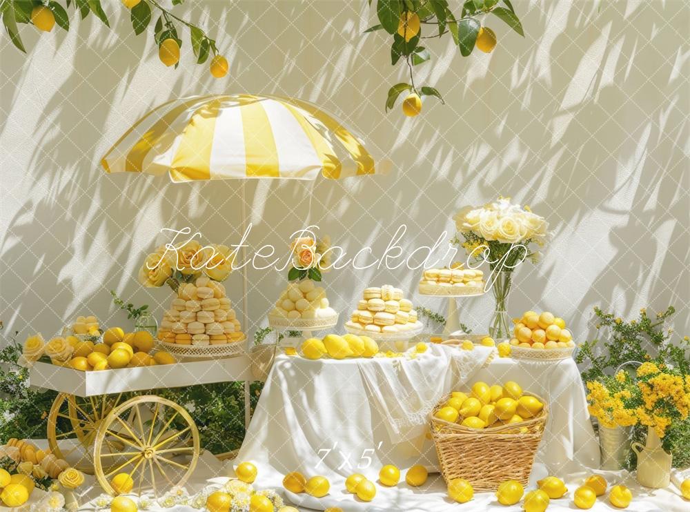 Kate Sunshine Lemon Cart Backdrop Designed by Mini MakeBelieve - Kate Backdrop AU