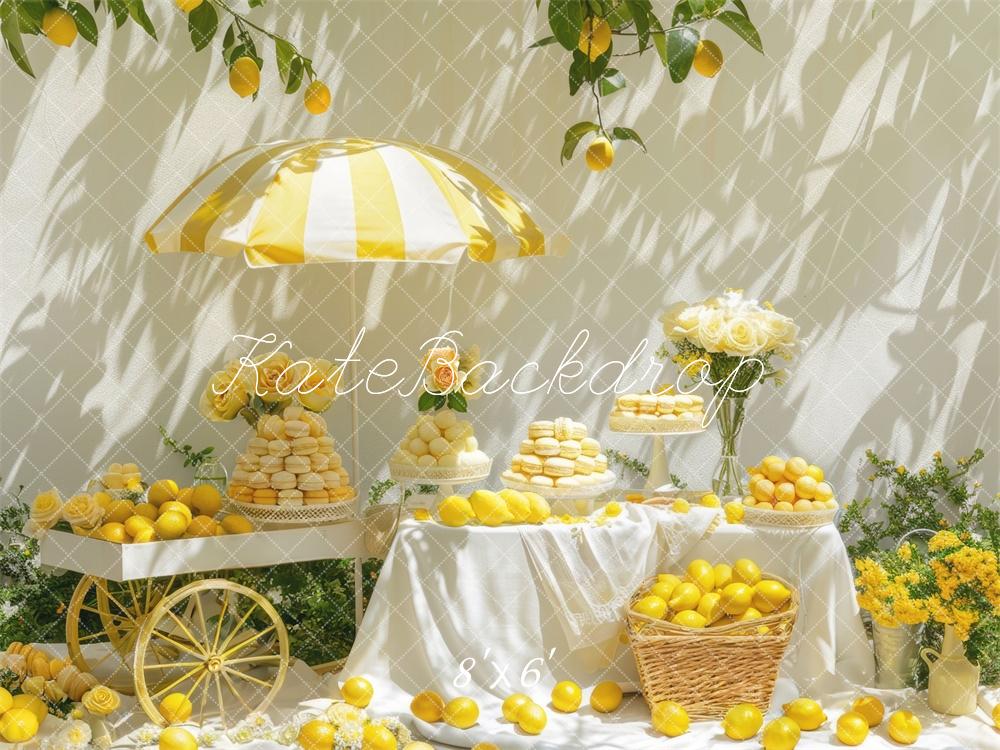 Kate Sunshine Lemon Cart Backdrop Designed by Mini MakeBelieve - Kate Backdrop AU