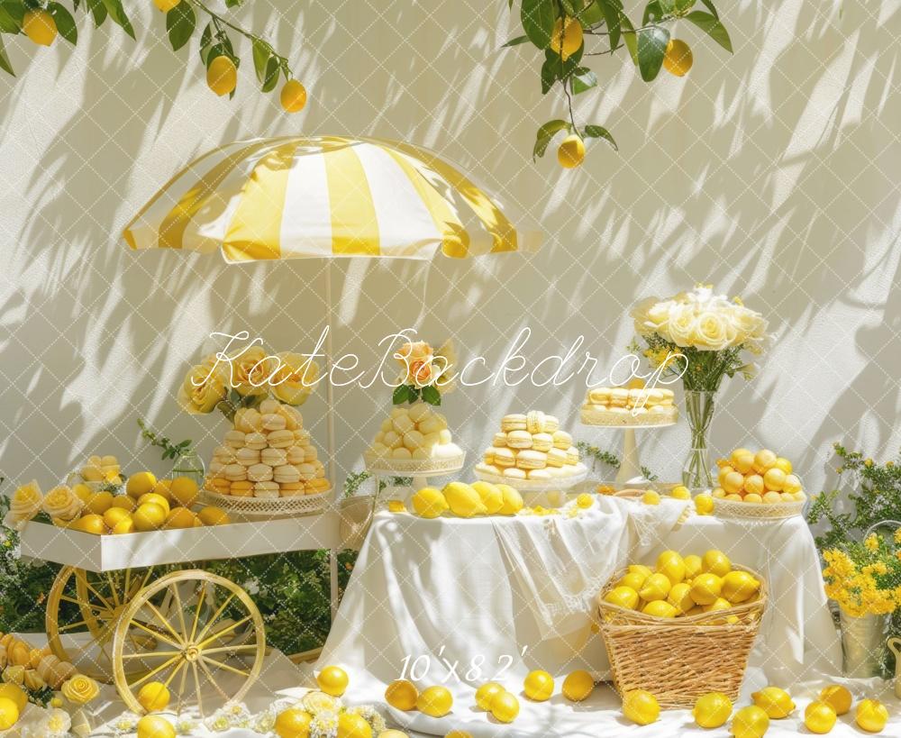 Kate Sunshine Lemon Cart Backdrop Designed by Mini MakeBelieve - Kate Backdrop AU