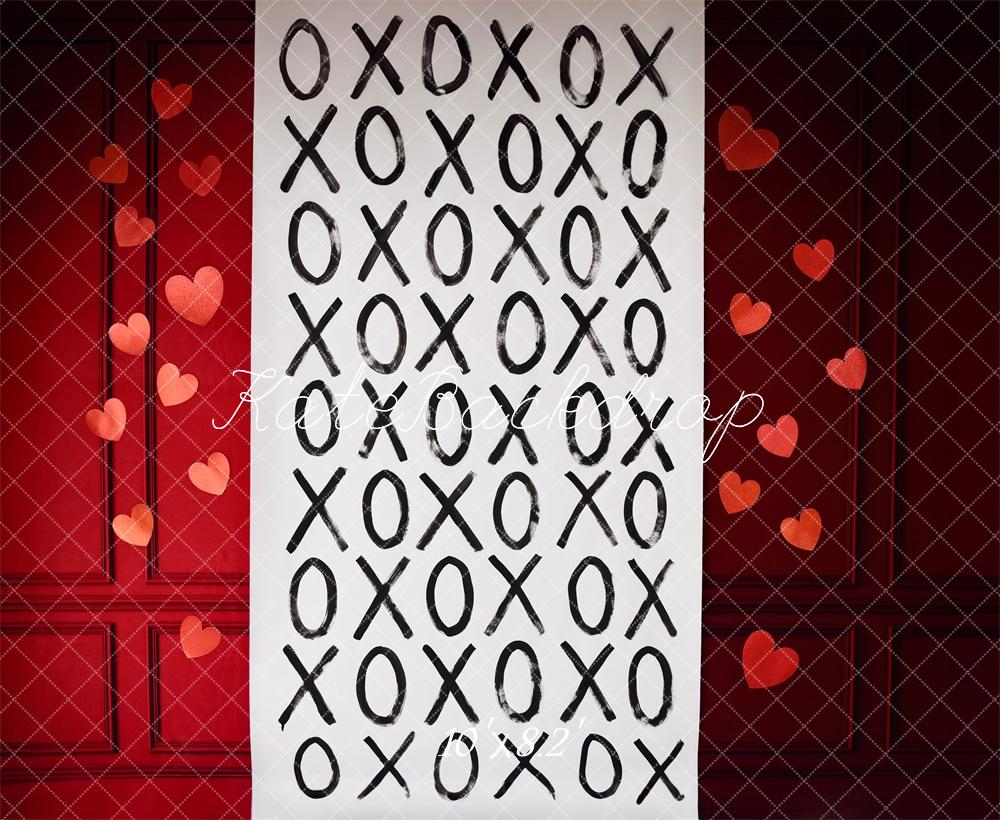 Kate Valentines Xoxo Scroll Backdrop Designed by Mandy Ringe Photography - Kate Backdrop AU