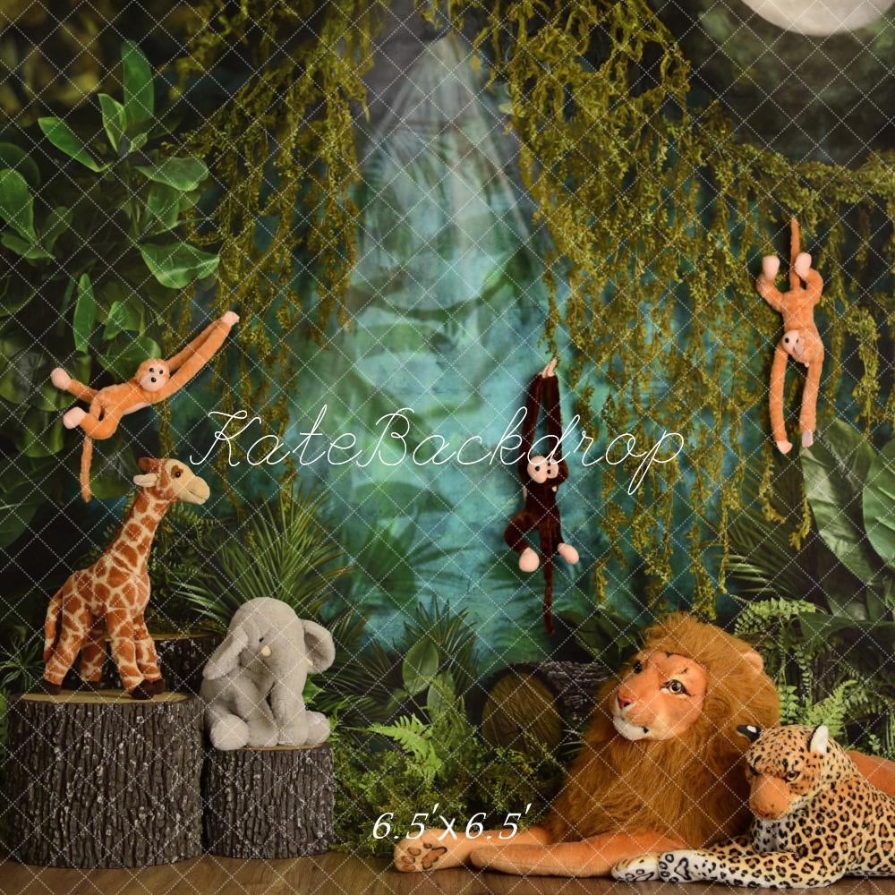 Kate Wild One Jungle Animals Backdrop Designed by Mandy Ringe Photography - Kate Backdrop AU