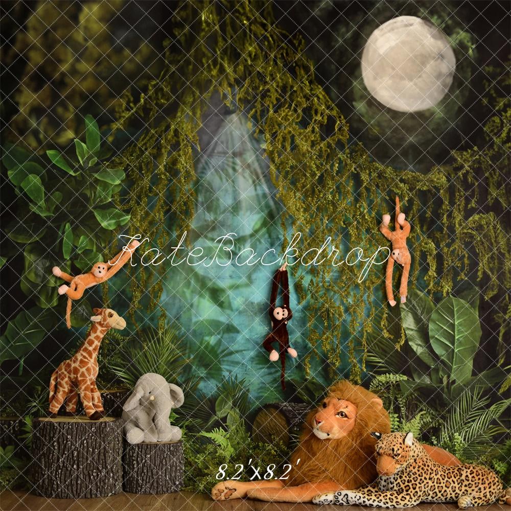 Kate Wild One Jungle Animals Backdrop Designed by Mandy Ringe Photography - Kate Backdrop AU