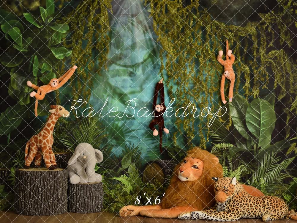 Kate Wild One Jungle Animals Backdrop Designed by Mandy Ringe Photography - Kate Backdrop AU