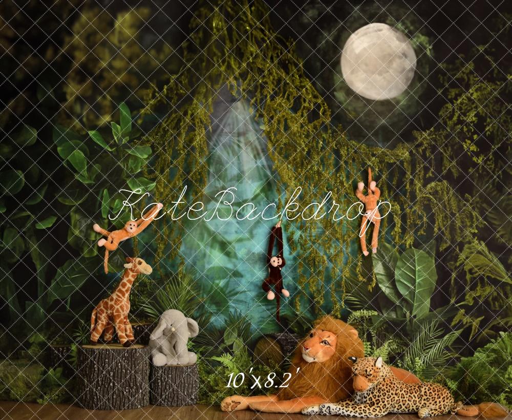 Kate Wild One Jungle Animals Backdrop Designed by Mandy Ringe Photography - Kate Backdrop AU