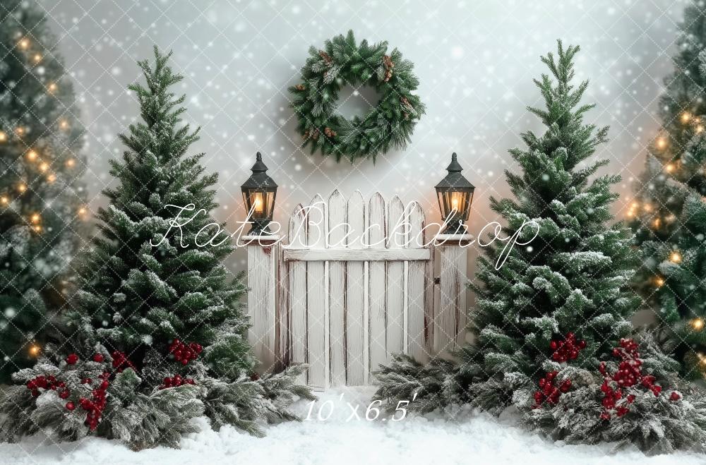Kate Christmas Winter Scene Backdrop Designed by Patty Robert - Kate Backdrop AU