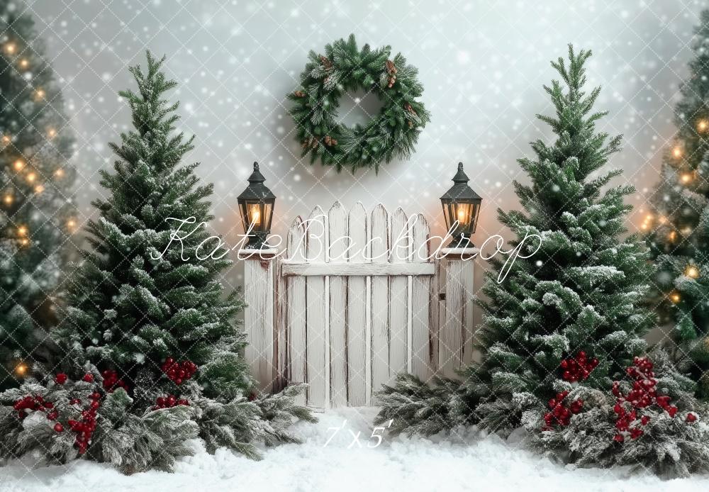 Kate Christmas Winter Scene Backdrop Designed by Patty Robert - Kate Backdrop AU
