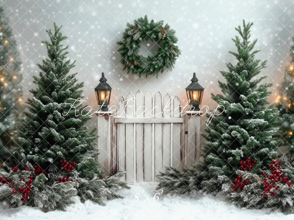 Kate Christmas Winter Scene Backdrop Designed by Patty Robert - Kate Backdrop AU