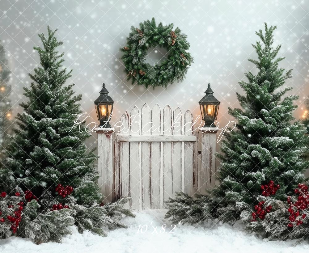 Kate Christmas Winter Scene Backdrop Designed by Patty Robert - Kate Backdrop AU