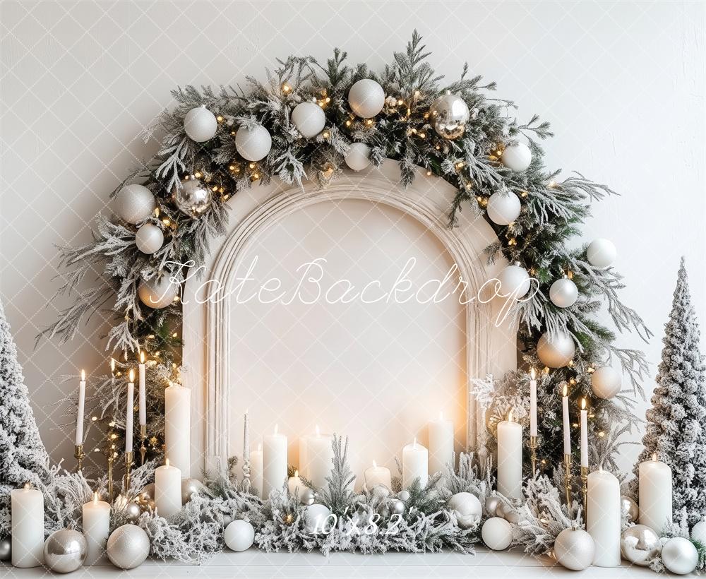 Kate Christmas Wonderland Candlelight Arch Backdrop Designed by Patty Robert - Kate Backdrop AU