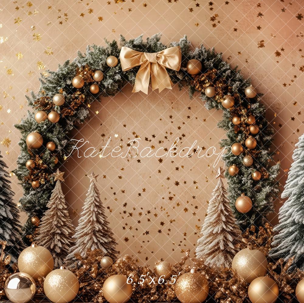 Kate Golden Christmas Arch Baubles Backdrop Designed by Patty Robert - Kate Backdrop AU