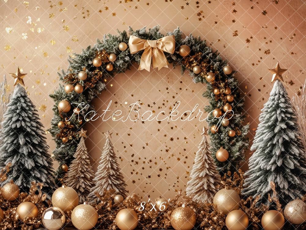 Kate Golden Christmas Arch Baubles Backdrop Designed by Patty Robert - Kate Backdrop AU