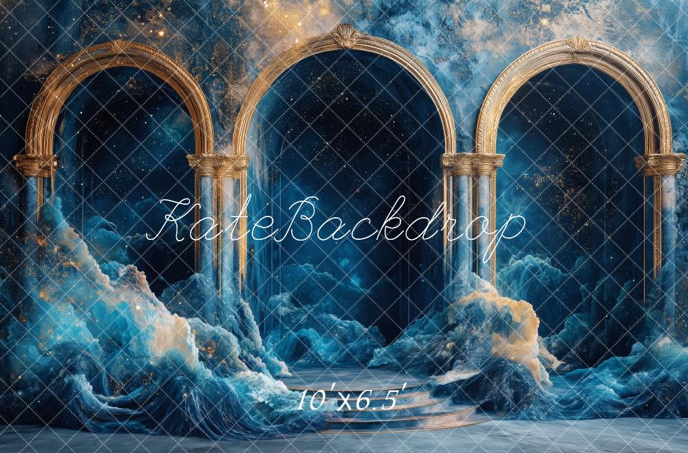Kate Ocean Fantasy Arches Backdrop Designed by Patty Robert - Kate Backdrop AU