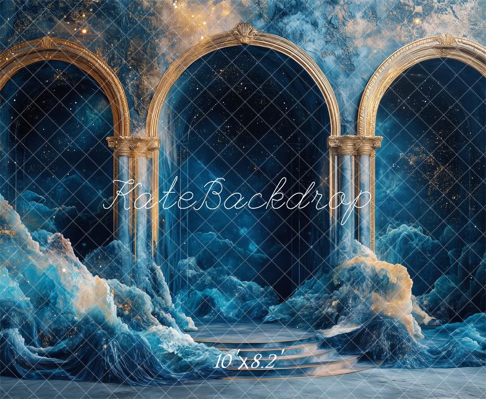 Kate Ocean Fantasy Arches Backdrop Designed by Patty Robert - Kate Backdrop AU