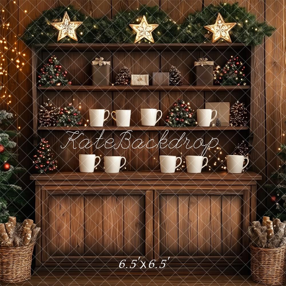 Kate Rustic Christmas Cupboard Backdrop Designed by Patty Roberts - Kate Backdrop AU