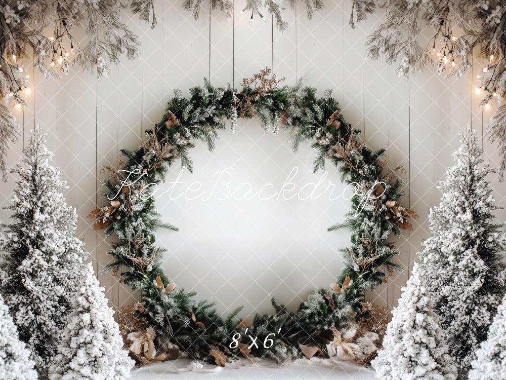 Kate Simple Christmas Wreath Backdrop Designed by Patty Roberts - Kate Backdrop AU