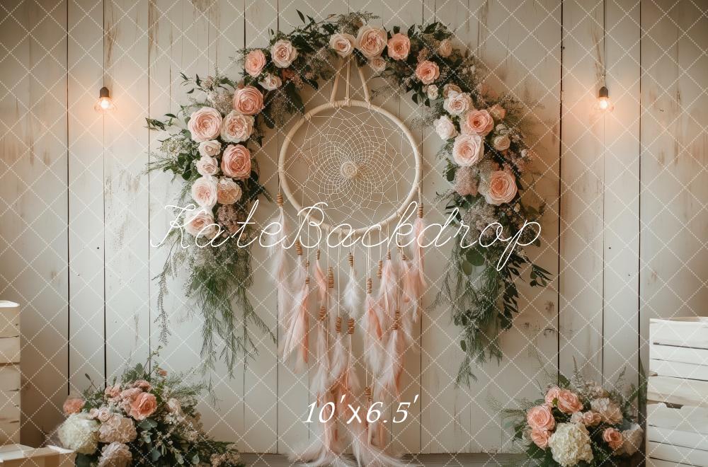 Kate Vintage Dreamcatcher Backdrop Spring Boho Designed by Patty Robert - Kate Backdrop AU