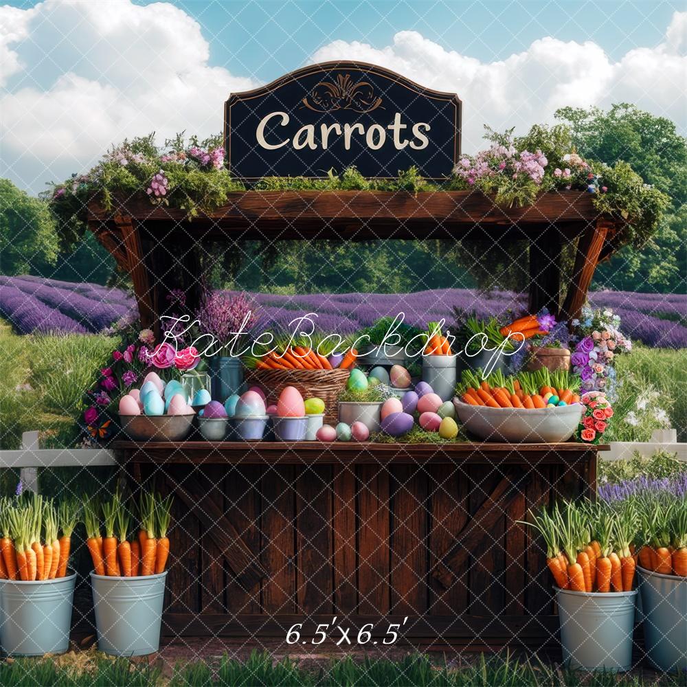 Kate Easter Carrot Stand Backdrop Designed by Mini MakeBelieve - Kate Backdrop AU