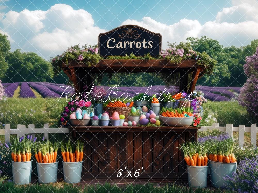 Kate Easter Carrot Stand Backdrop Designed by Mini MakeBelieve - Kate Backdrop AU