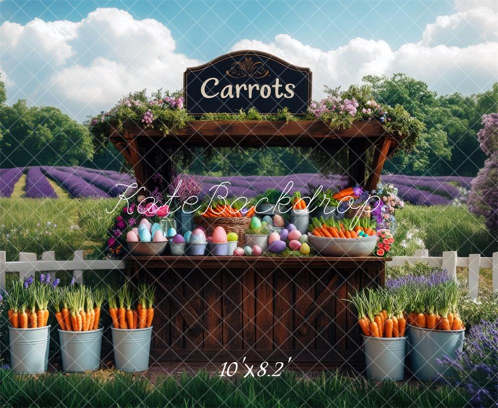 Kate Easter Carrot Stand Backdrop Designed by Mini MakeBelieve - Kate Backdrop AU