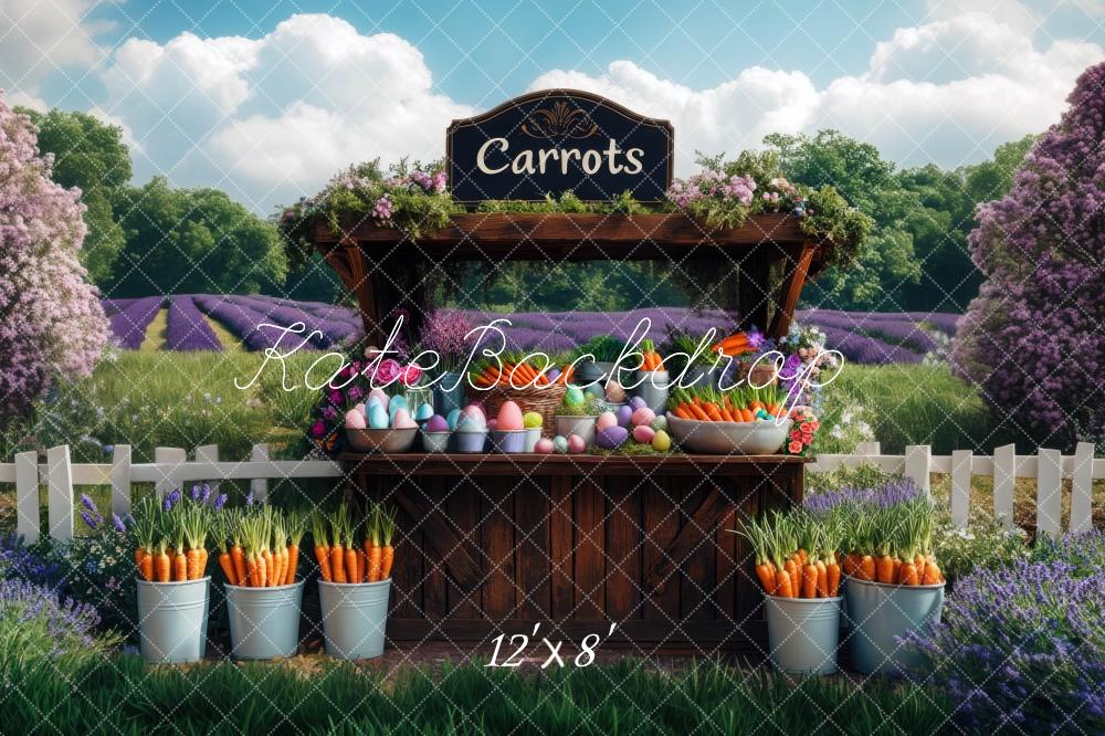 Kate Easter Carrot Stand Backdrop Designed by Mini MakeBelieve - Kate Backdrop AU