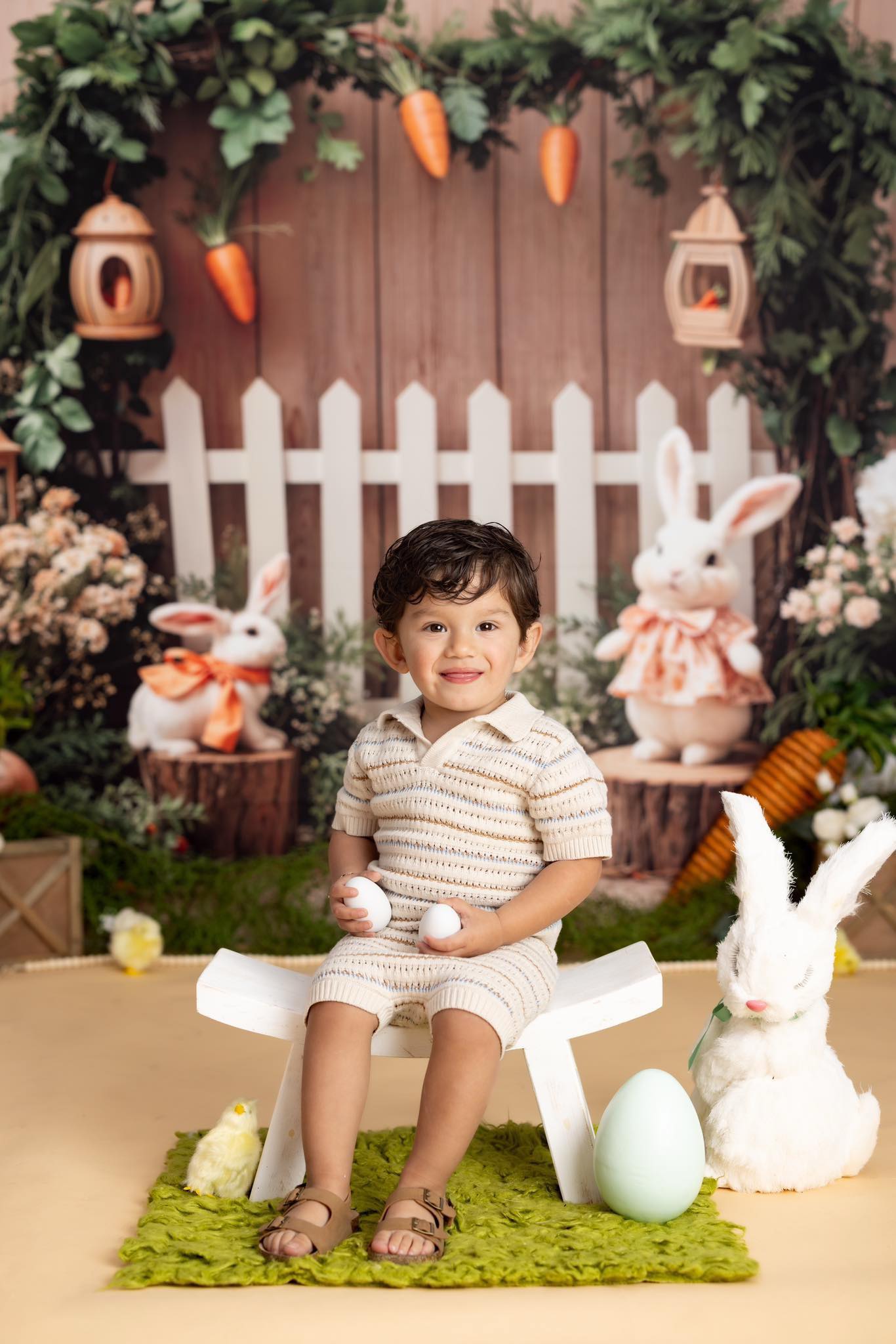 Kate Easter Bunny Garden Backdrop Designed by Emetselch - Kate Backdrop AU