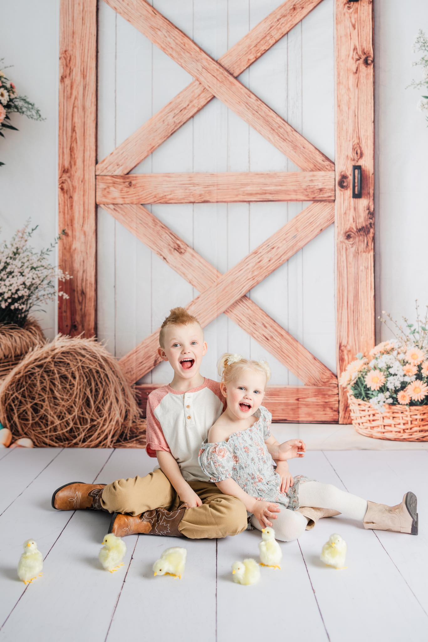 Kate Spring Easter Egg Flower Backdrop Designed by Emetselch - Kate Backdrop AU