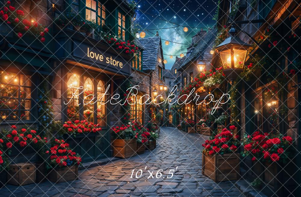 Kate Valentine Street Love Store Backdrop Designed by Chain Photography - Kate Backdrop AU