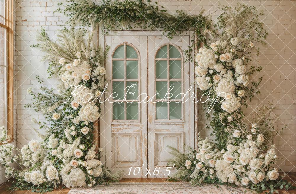 Kate Spring Wedding Floral Door Backdrop Designed by Emetselch - Kate Backdrop AU