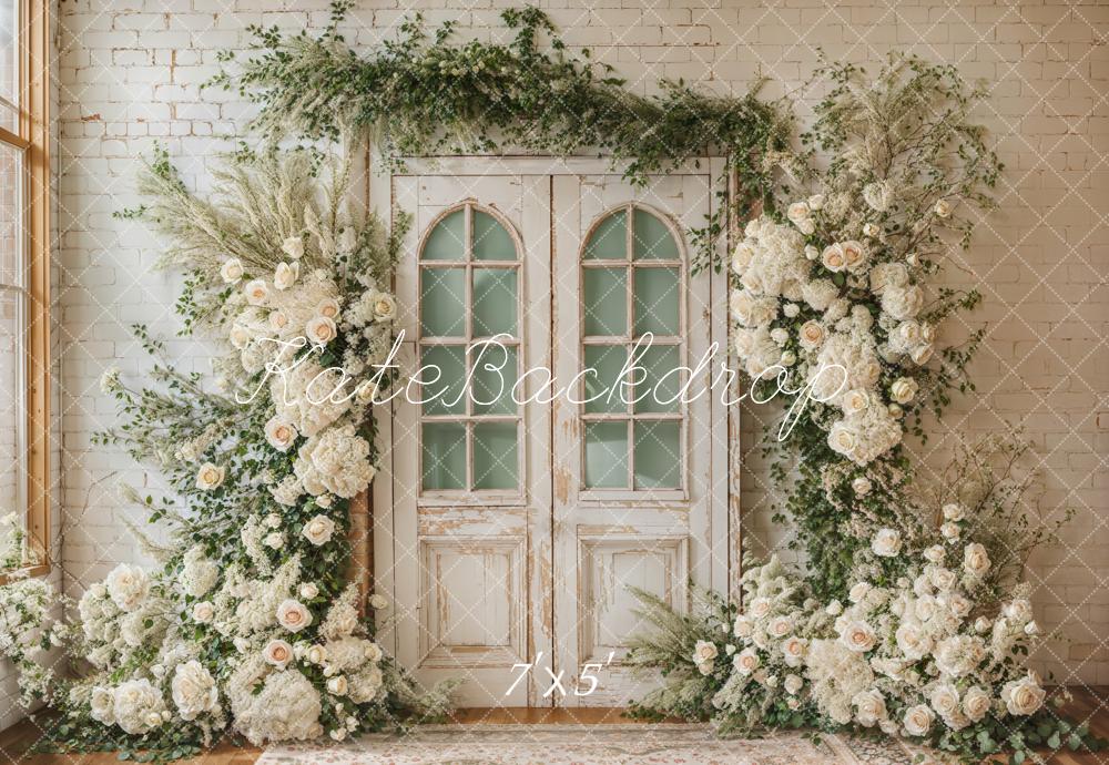Kate Spring Wedding Floral Door Backdrop Designed by Emetselch - Kate Backdrop AU