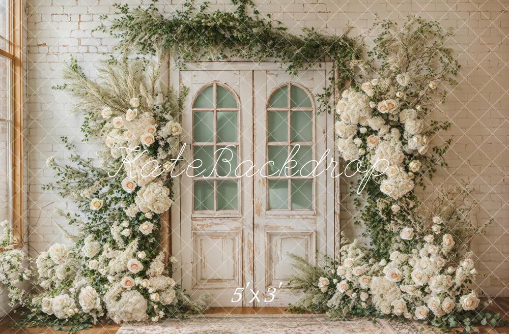 Kate Spring Wedding Floral Door Backdrop Designed by Emetselch - Kate Backdrop AU