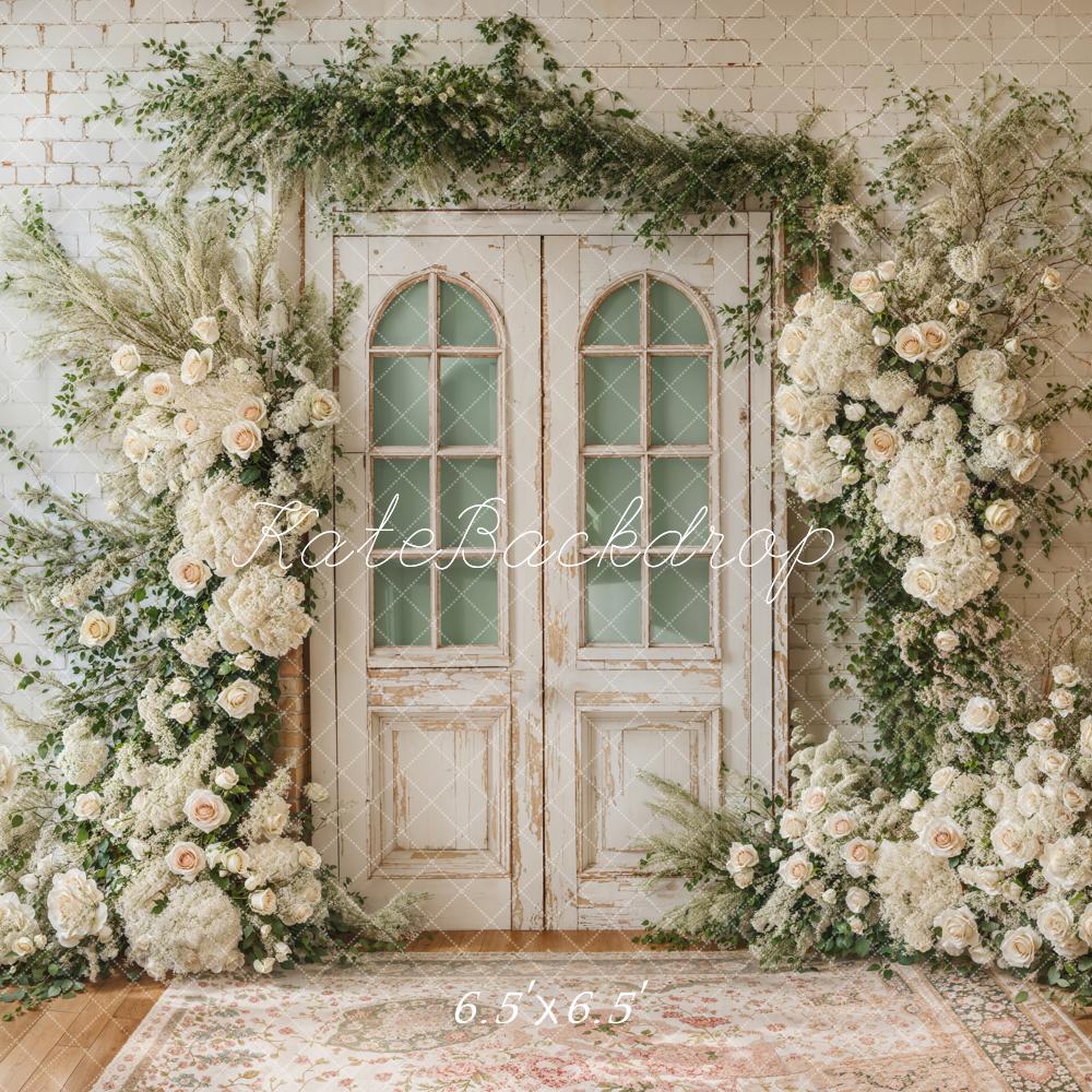 Kate Spring Wedding Floral Door Backdrop Designed by Emetselch - Kate Backdrop AU